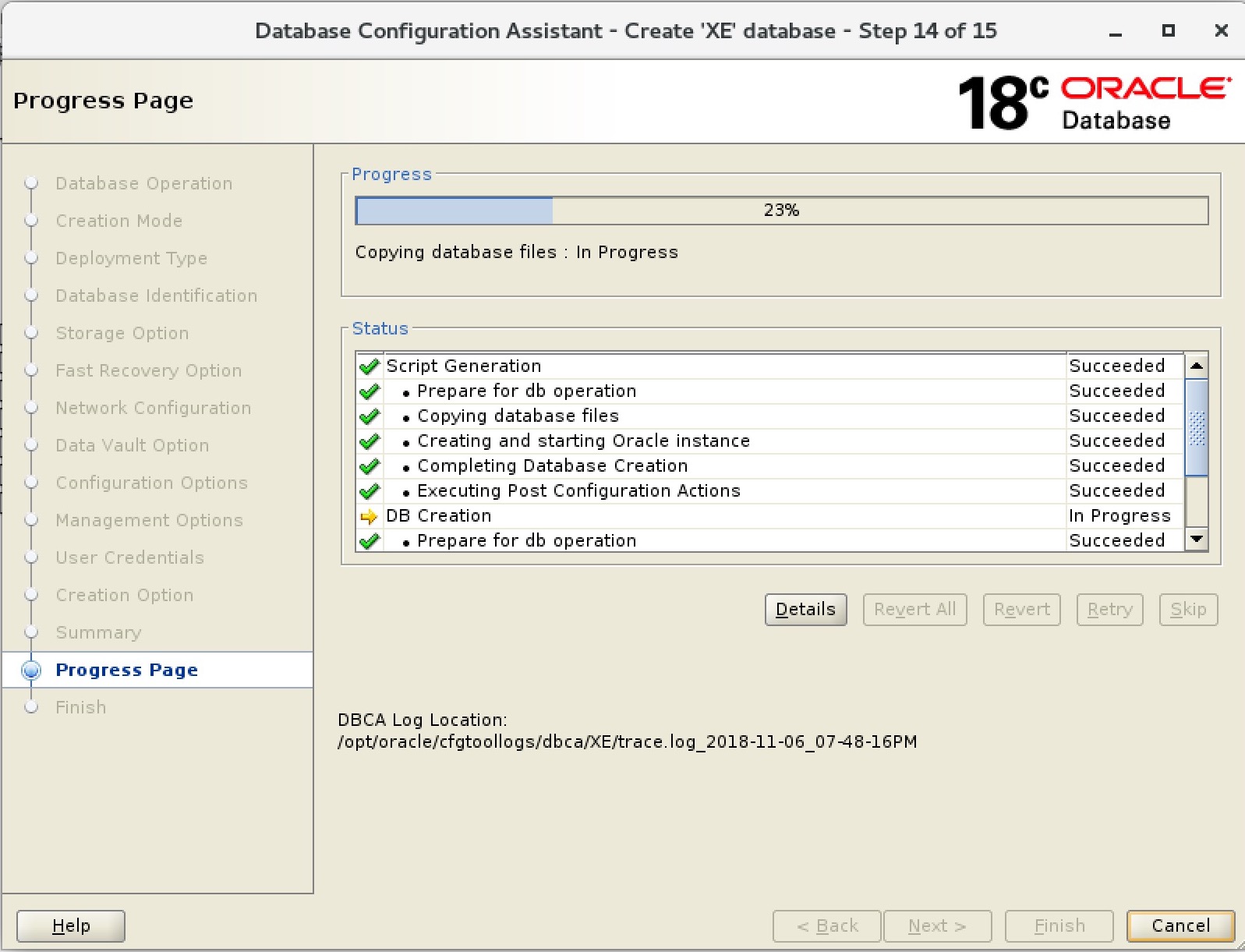 Post configuration. DBCA Oracle. Network configuration Assistant.